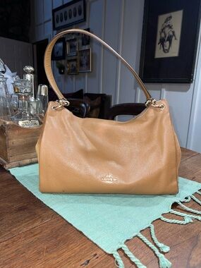 Coach F77999 Mia Pebbled Leather and Suede SoHo Bag